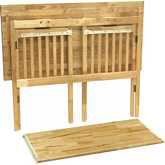 Mission Computer Desk with Computer Key Board Foldable in Natural