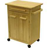 Kitchen Cart w/ One Drawer Cabinet in Beech