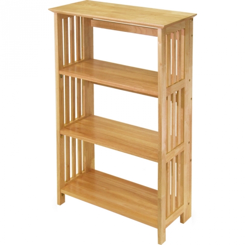 Mission 4 Tier Shelf in Beech