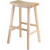 Saddle Seat 29" Bar Stool (single) in Beech
