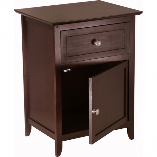 End Table or Nightstand in Dark Espresso