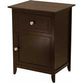 End Table or Nightstand in Dark Espresso