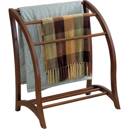 Quilt Rack in Antique Walnut