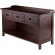 Adriana 3 Drawer Bench with Storage in Antique Walnut
