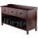 Adriana 3 Drawer Bench with Storage in Antique Walnut