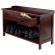 Adriana 3 Drawer Bench with Storage in Antique Walnut