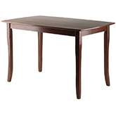 Inglewood 48" Dining Table in Walnut Finish Wood