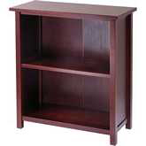 Milan Storage Shelf or Bookcase 3 Tier Medium in Antique Walnut