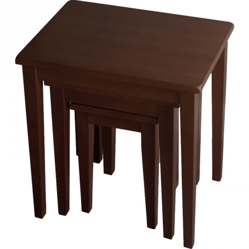 Regalia 3 Piece Nesting Table in Antique Walnut