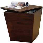 Mesa Storage Cube or End Table in Antique Walnut