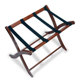 Scarlett Luggage Rack in Walnut Finish Wood