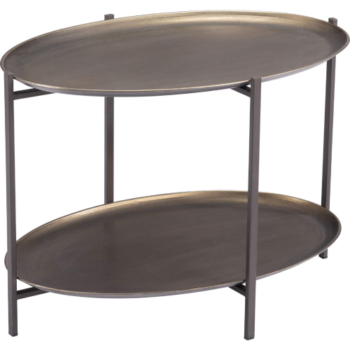 Bronson Coffee Table in Bronze & Gray Steel