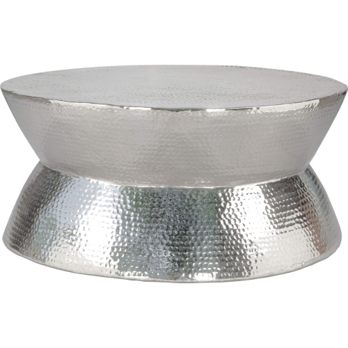 Madryn Coffee Table in Polished Aluminum