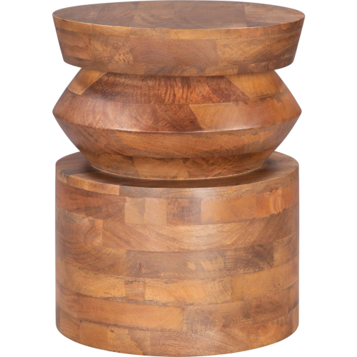 Kollam Side Table in Brown Finish Wood