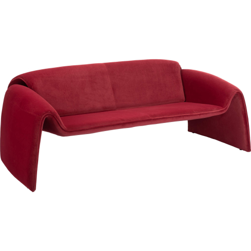 Horten Sofa in Red Velvet