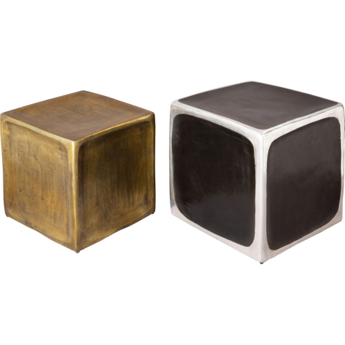 Brics Side Table Set in Multicolor Aluminum (Set of 2)