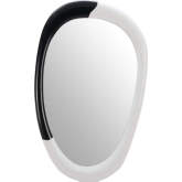 Muna Mirror in White & Black Wood