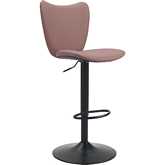 Elevate Bar Stool in Brown Leatherette & Metal (Set of 2)