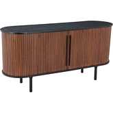 Koriana Sideboard Black & Walnut Finish