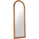 Tur Arched Mirror in Natural Finish Fir Wood