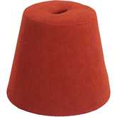Upela Ottoman in Red Fabric