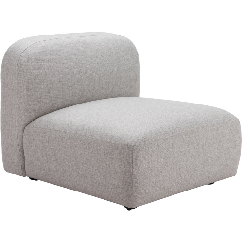 Biak MIddle Chair Sectional Sofa Unit in Gray Performance Fabric