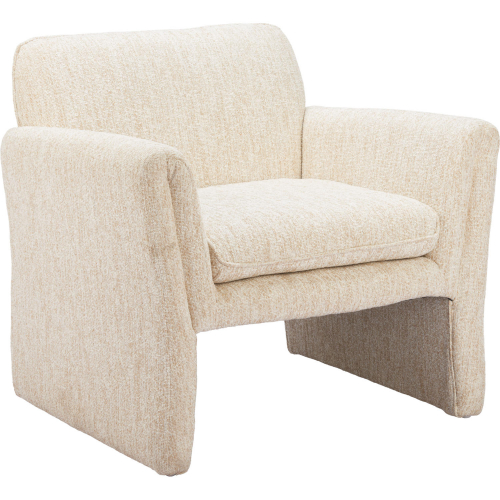 Dobra Accent Chair in Textured Oatmeal Beige Fabric