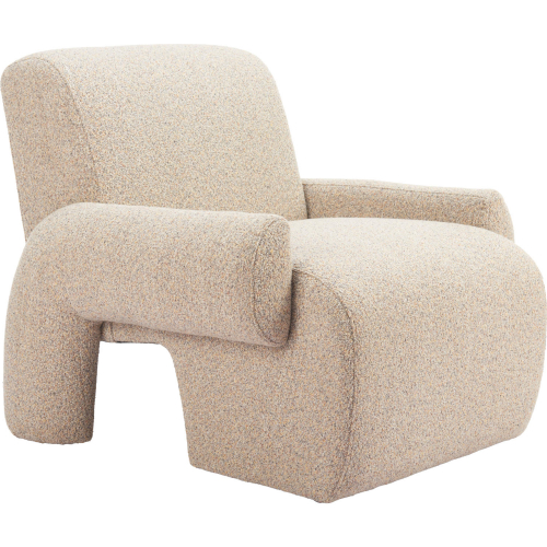 Rura Accent Chair in Heathered Beige Fabric