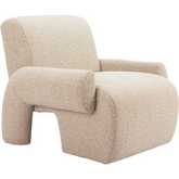 Rura Accent Chair in Heathered Beige Fabric