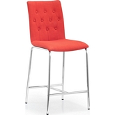 Uppsala Counter Chair Tangerine Fabric (Set of 2)