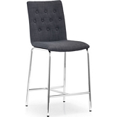 Uppsala Counter Chair Graphite Fabric (Set of 2)