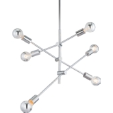 Brixton Ceiling Lamp in in Chrome w/ 6 Lights