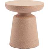 Tensen Outdoor End Table in Brown Polyethylene