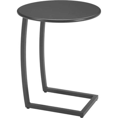 Noga Outdoor End Table in Black Aluminum