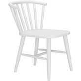 Shio Outdoor Dining Chair in White Aluminum