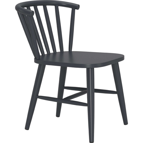 Shio Outdoor Dining Chair in Black Aluminum