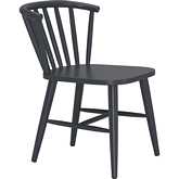 Shio Outdoor Dining Chair in Black Aluminum