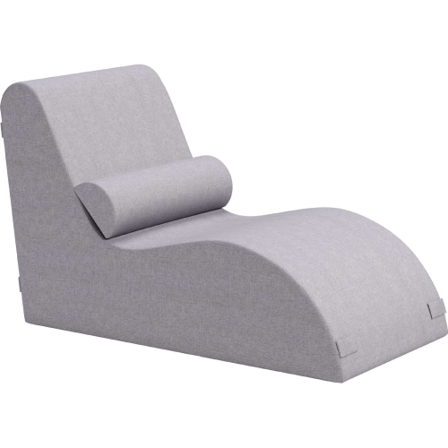 Luanda Outdoor Lounge Chair in Gray Outdoor Fabric