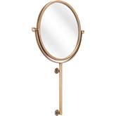 Bernis Mirror in Gold Steel