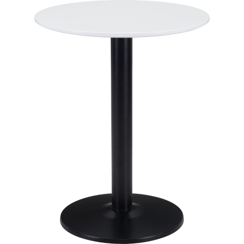 Alto Bistro Table in White Wood & Black Steel