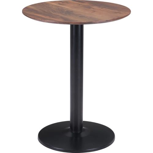 Alto Bistro Table in Brown Wood & Black Steel