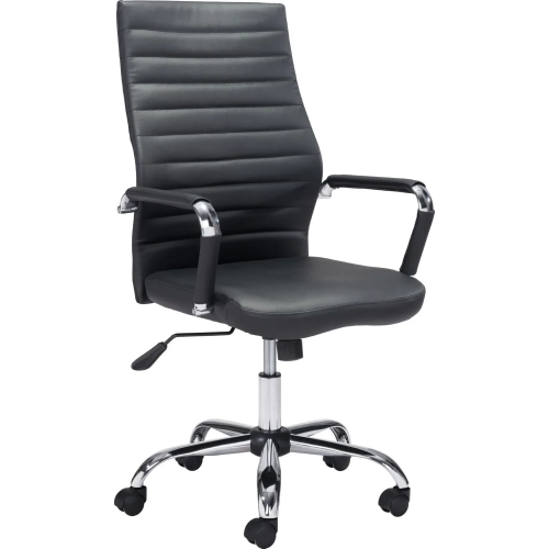 Primero Office Chair in Black Leatherette