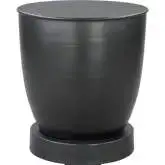 Baku Side Table in Black Powder Coated Iron