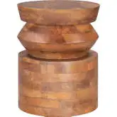 Kollam Side Table in Brown Finish Wood