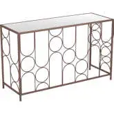Convale Console Table in Bronze & Mirror Glass