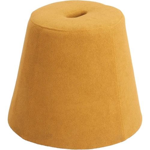 Upela Ottoman in Yellow Fabric