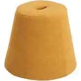 Upela Ottoman in Yellow Fabric