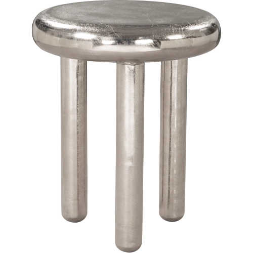 Arian Side Table in Silver Recycled Aluminum