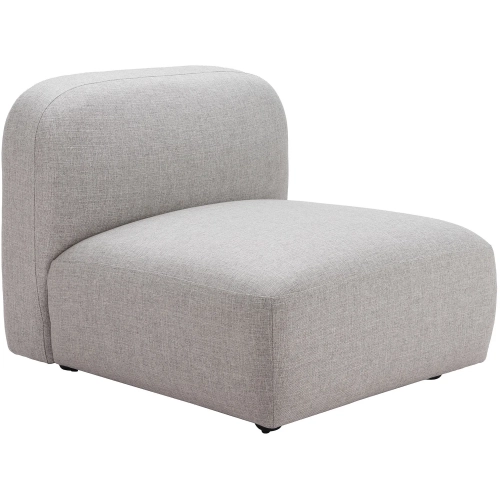Biak MIddle Chair Sectional Sofa Unit in Gray Performance Fabric