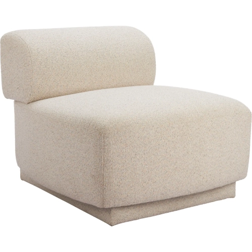 Anese Accent Chair in Multigrain Beige Fabric